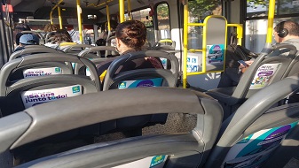 Imagen del interior de un autobus