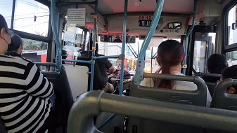 Imagen del interior de un autobus