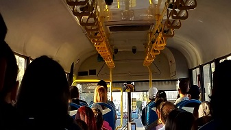 Imagen del interior de un autobus