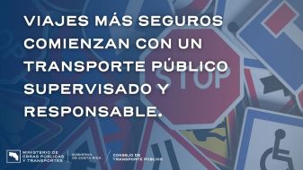 Imagen de señales de tránsito con el nombre del comunicado.