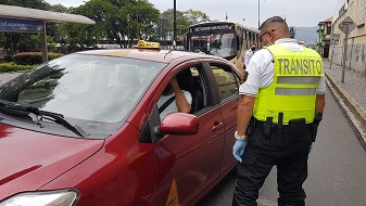 Imagen de operativo de la Policía de Tránsito